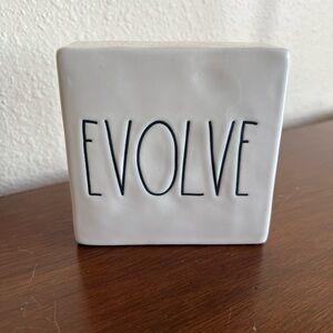 Rae Dunn ‘EVOLVE' ‘THINK’ Decor Block